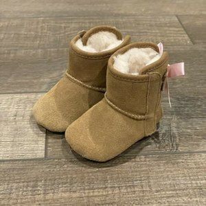 UGG Australia Jesse Bow II Pink Satin Bows 0/1 XS Baby Bootie Infant Boot